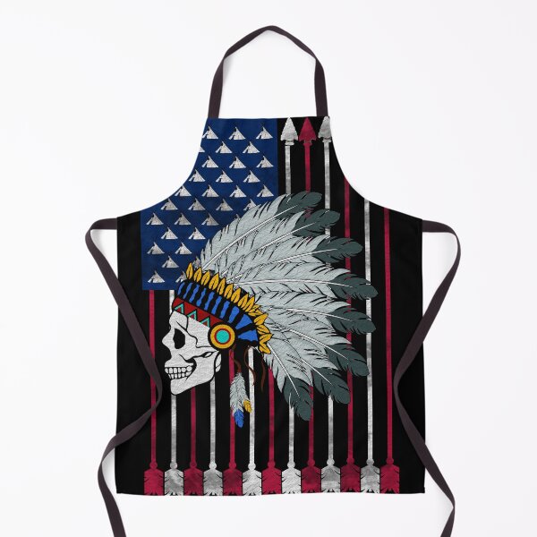 Item preview, Native themed flag with skull designed and sold by CarrieTDesigns.