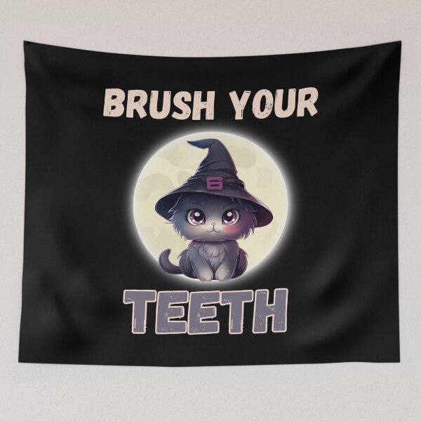Item preview, Brush Your Teeth Happy Halloween designed and sold by ArtisShops.