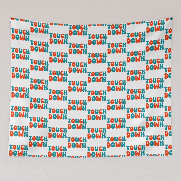 Item preview, Touch Down | Touchdown | Football | Orange and Teal designed and sold by allamericanash.