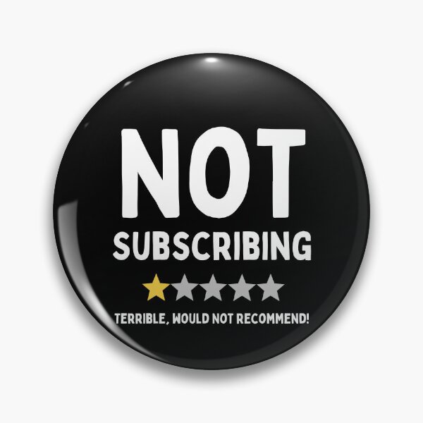 Item preview, Funny Influencer 1 Star Not Subscribing Review Design designed and sold by RektRepublic.