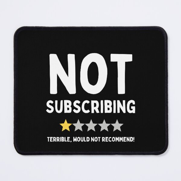 Item preview, Funny Influencer 1 Star Not Subscribing Review Design designed and sold by RektRepublic.