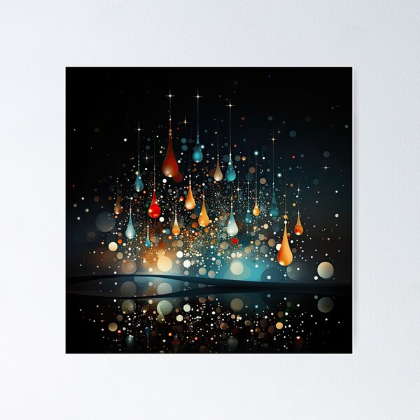 Item preview, Abstract Christmas Scene. Holiday Season Magic. 6 designed and sold by YOTA-ART.