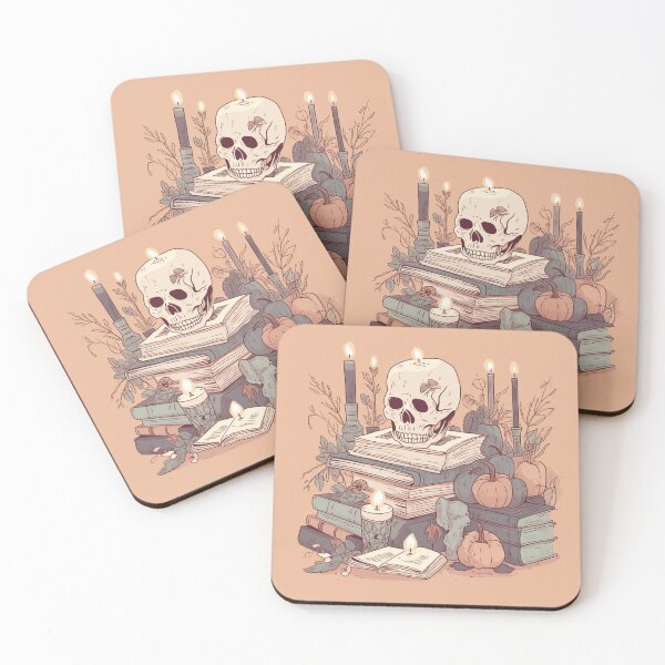 Item preview, Skull & Books & Candles designed and sold by Cozy Nerdy Things.