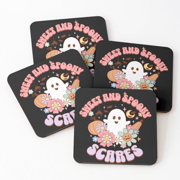 Item preview, Sweet and Spooky Scares - Retro Halloween Ghost designed and sold by WildWoodWaver.