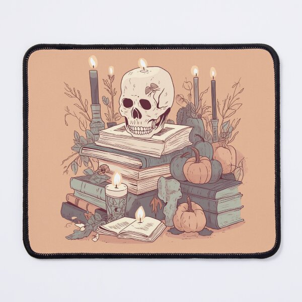 Item preview, Skull & Books & Candles designed and sold by Cozy Nerdy Things.