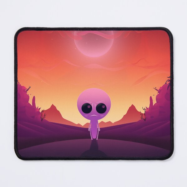 Item preview, Mysterious Lavender Visitor: Purple Alien Art designed and sold by Digi-Artsy.