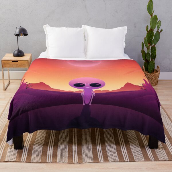 Item preview, Mysterious Lavender Visitor: Purple Alien Art designed and sold by Digi-Artsy.