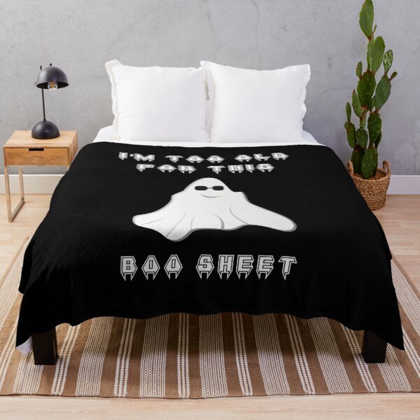 Item preview, I'm Too Old For This Boo Sheet - Ghost Lazy Halloween Costume designed and sold by Allomensiaa.