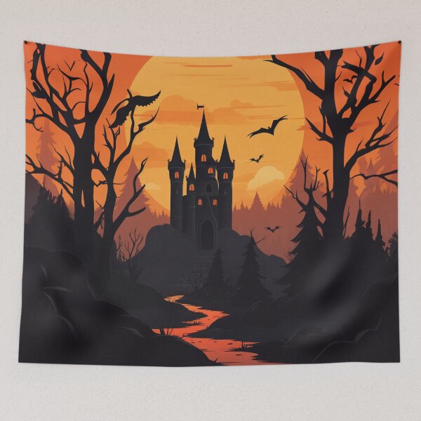 Item preview, Eerie Citadel: Creepy Castle Art designed and sold by Digi-Artsy.