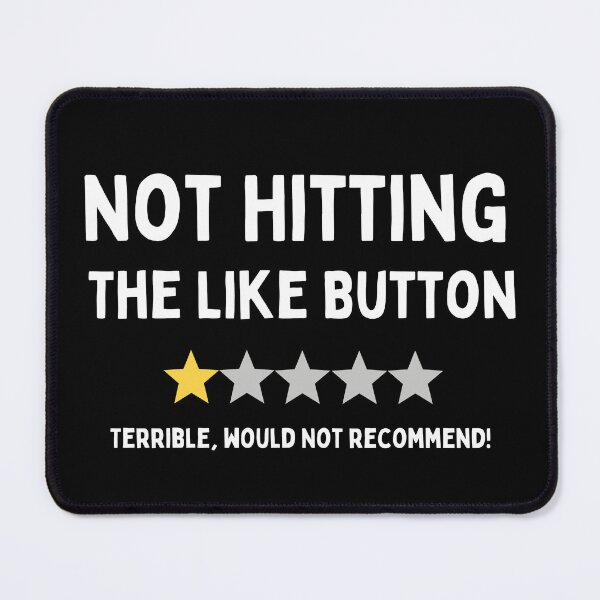 Item preview, Funny Influencer 1 Star Not Hitting The Like Button Review Design designed and sold by RektRepublic.