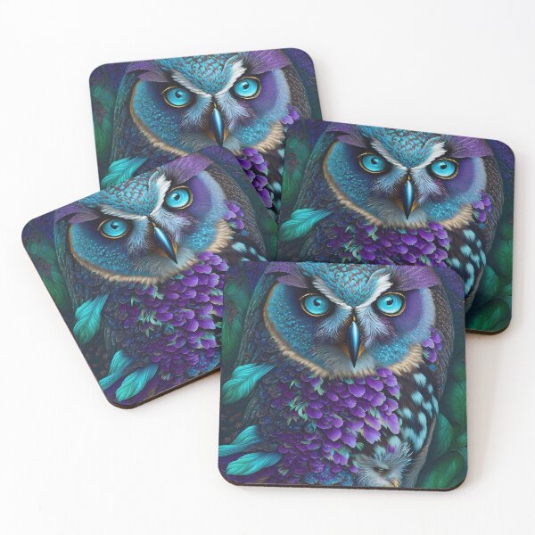 Item preview, purple owl designed and sold by L. ROCHE.