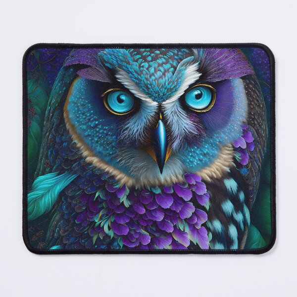 Item preview, purple owl designed and sold by L. ROCHE.