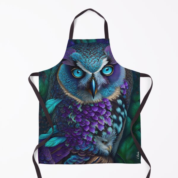 Item preview, purple owl designed and sold by L. ROCHE.