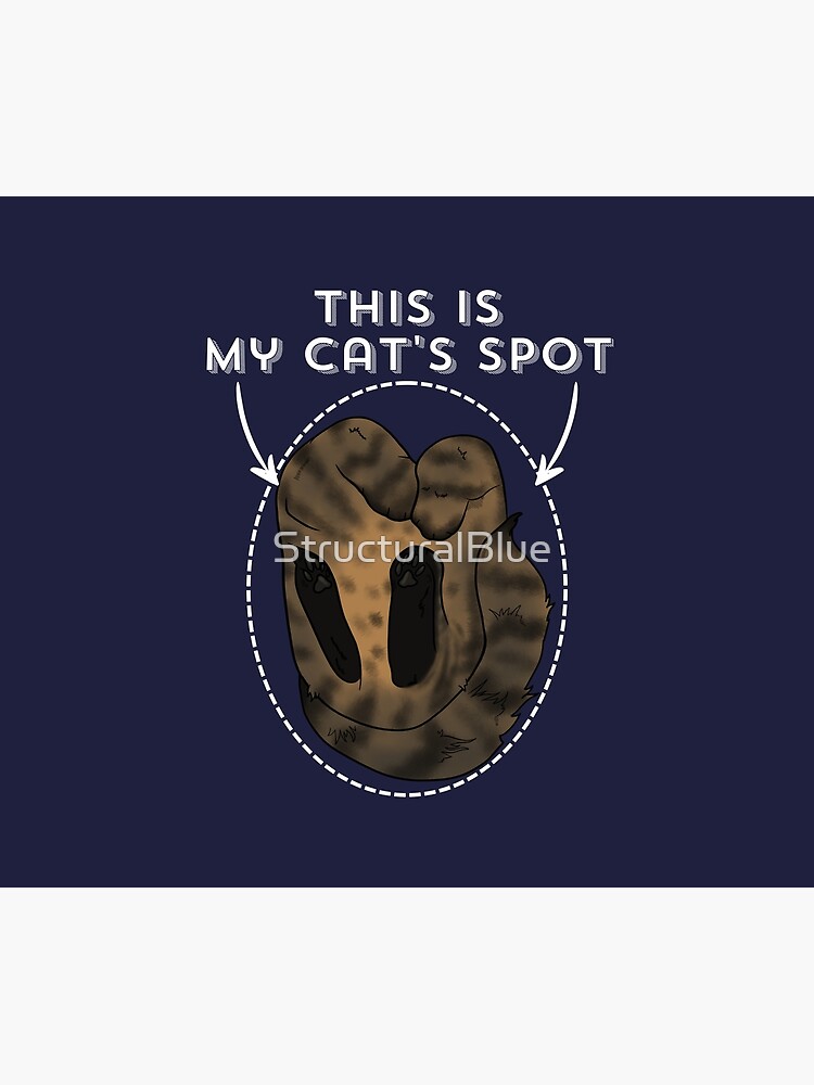 Thumbnail 6 of 6, Pet Blanket, This is my cat's spot sign, tabby version, light text designed and sold by StructuralBlue.