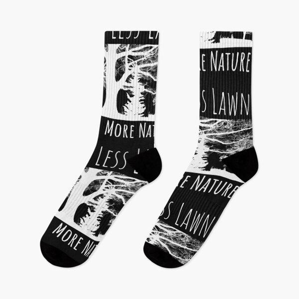 Item preview, Less Lawn More Nature Silhouette Design designed and sold by EarthArtDesigns.
