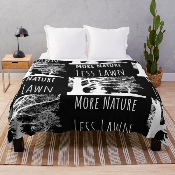 Item preview, Less Lawn More Nature Silhouette Design designed and sold by EarthArtDesigns.
