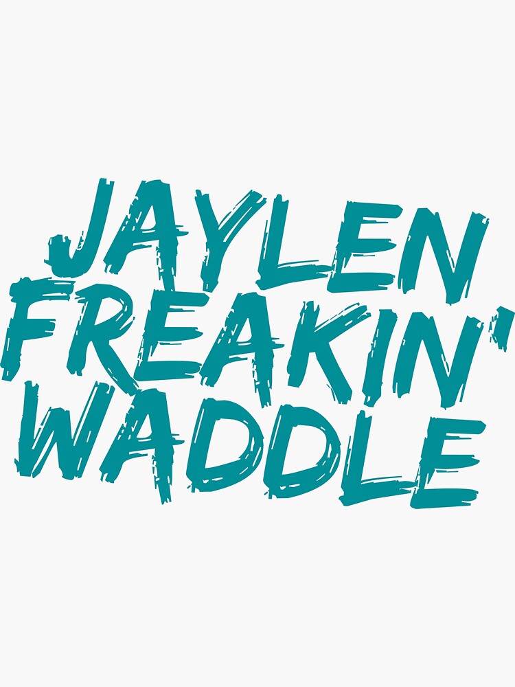 Jaylen Waddle Miami Dolphins Football Glossy Sticker Vinyl 