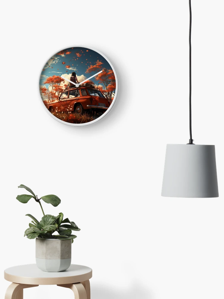 Thumbnail 2 of 4, Clock, Roadtrip Escape designed and sold by Quirkyaesthetics.