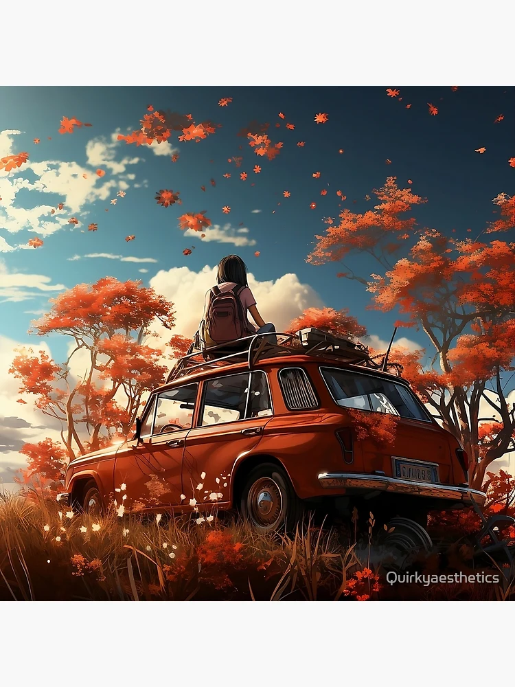 Thumbnail 3 of 3, Poster, Roadtrip Escape designed and sold by Quirkyaesthetics.
