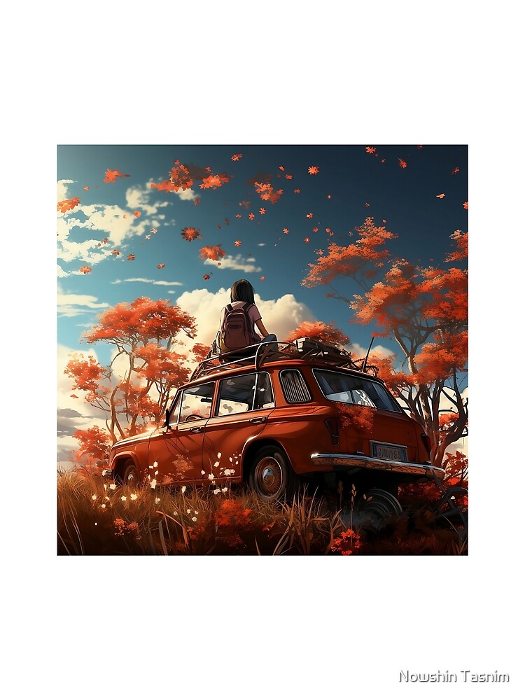Thumbnail 3 of 3, Scarf, Roadtrip Escape designed and sold by Introvertedself.