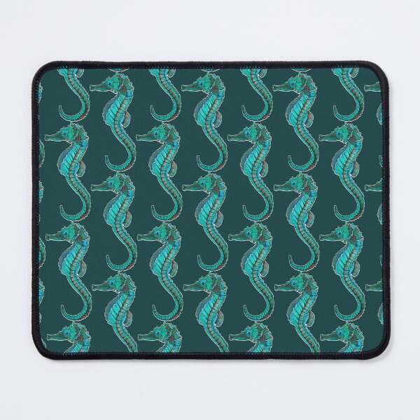 Item preview, Turquoise Sea Horse Watercolor Painting designed and sold by Cherub Ayers.