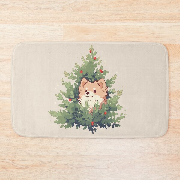 Item preview, Dog poking through Christmas tree designed and sold by etherElric.