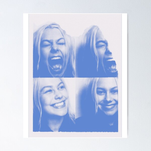 Artikel-Vorschau von Phoebe Bridgers Blue Photobooth Digital Artwork Design, designt und verkauft von evachalisey.