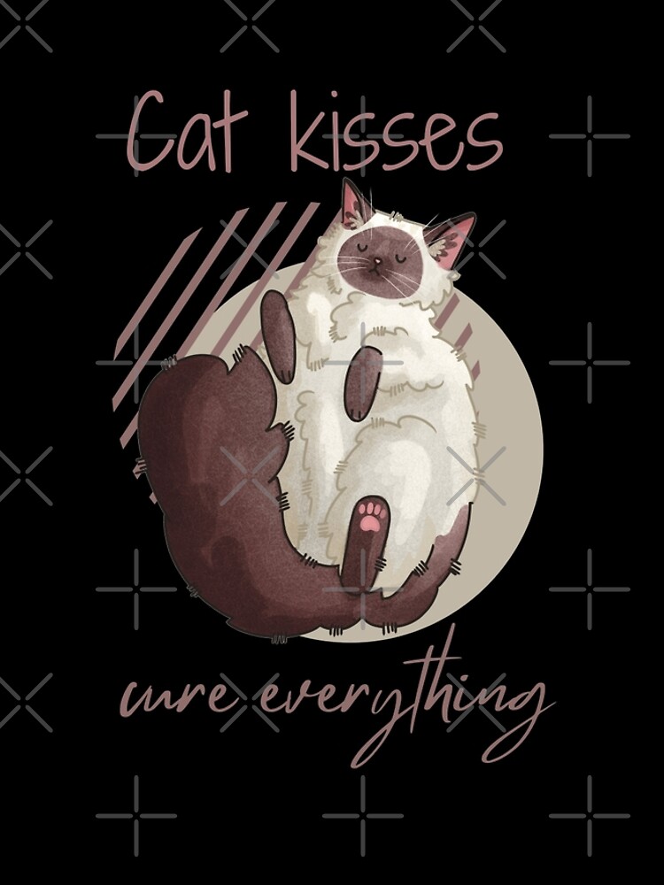 Thumbnail 5 of 5, Graphic T-Shirt Dress, Cat kisses cure everything - Ragdoll - Gifts for Cat Lovers designed and sold by FelineEmporium.