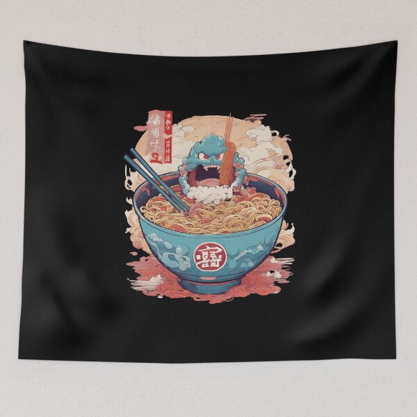 Item preview, Blue Ramen Surprise - Playful & Delicious designed and sold by ThePrism.