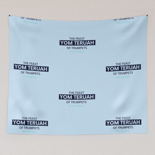 Item preview, Yom Teruah Baby Blue with Navy Writing designed and sold by TheReporter1.
