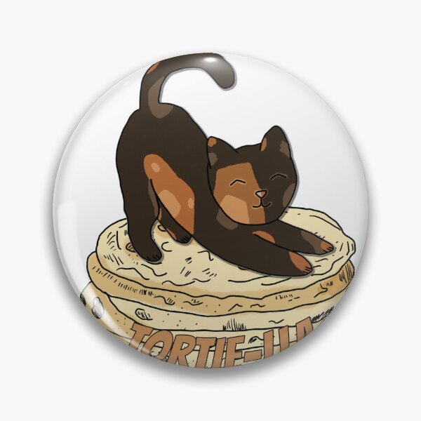 Item preview, Tortilla (Tortie Food Pun) - Tortoiseshell Cat Food Pun designed and sold by Bug & Brush.
