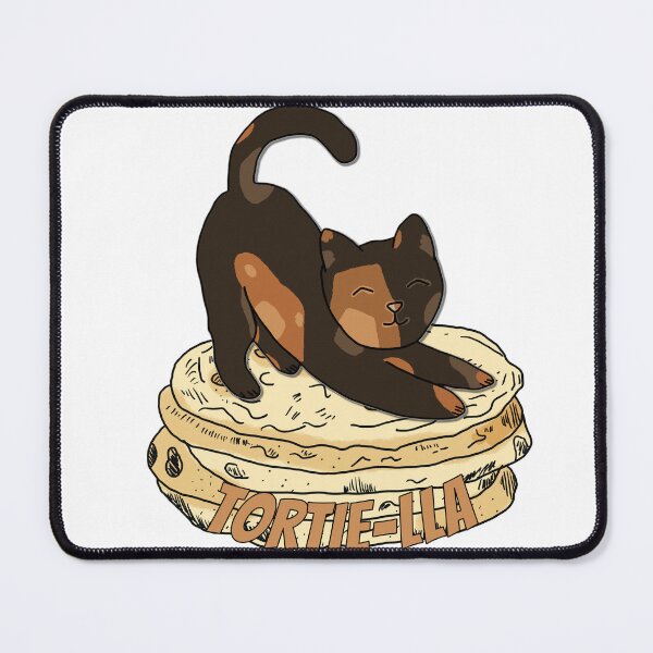 Item preview, Tortilla (Tortie Food Pun) - Tortoiseshell Cat Food Pun designed and sold by Bug & Brush.