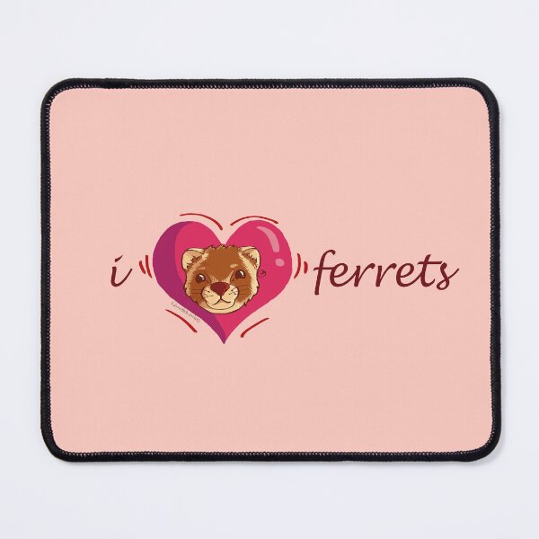 Item preview,  Ferret with a heart, I love ferrets designed and sold by gisselldrawn.