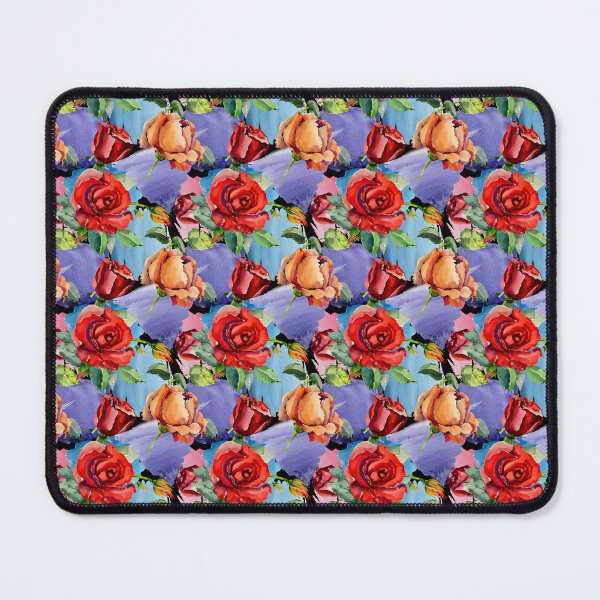 Item preview, Roses on Blue and Purple Pattern designed and sold by DesignFuture99.