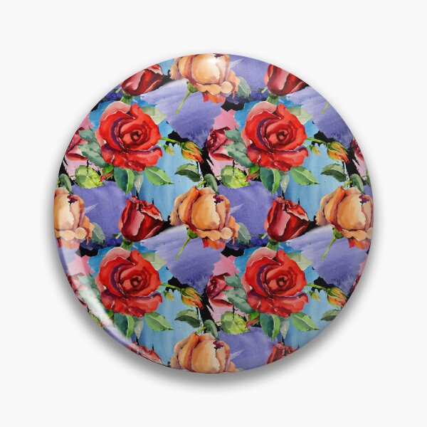 Item preview, Roses on Blue and Purple Pattern designed and sold by DesignFuture99.