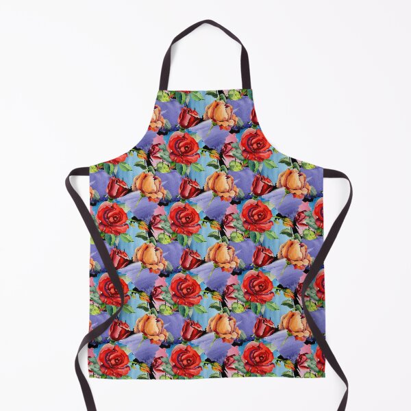 Item preview, Roses on Blue and Purple Pattern designed and sold by DesignFuture99.