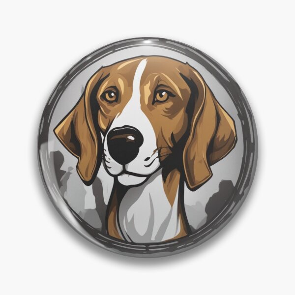 Item preview, american foxhound in cartouche designed and sold by Spanishsoul.