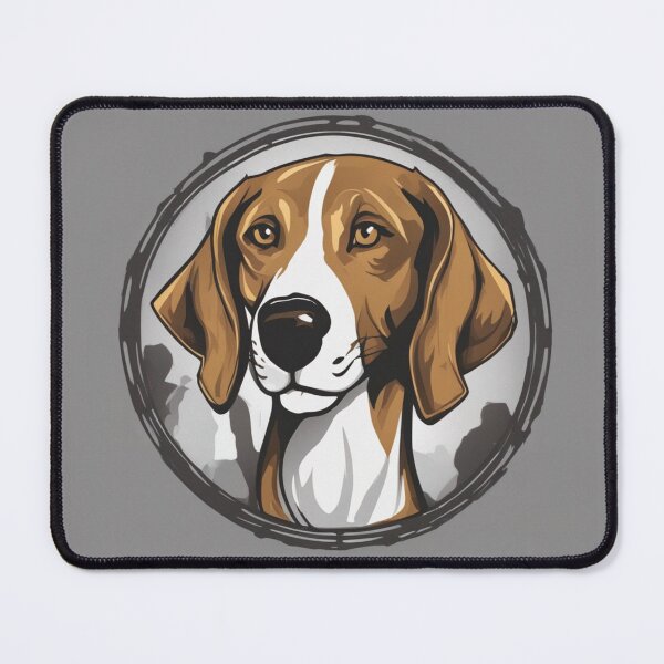 Item preview, american foxhound in cartouche designed and sold by Spanishsoul.