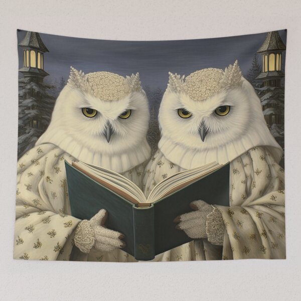 Item preview, Twin Sister Snowy Owls designed and sold by snowyowls.