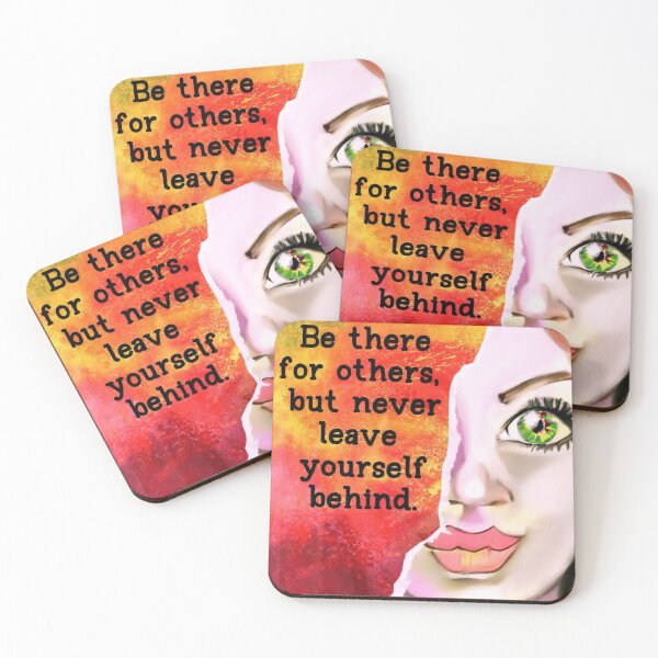 Item preview, Abstract Art Portrait with Inspirational Quote designed and sold by gleefulme.