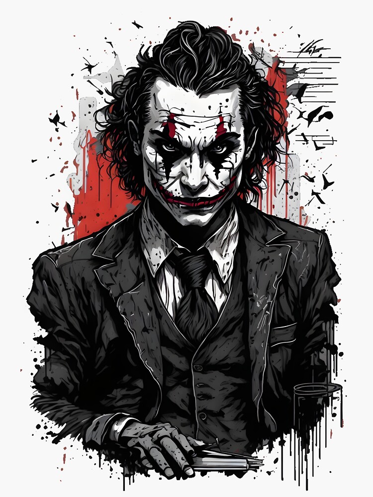 Joker black icon on white background Royalty Free Vector