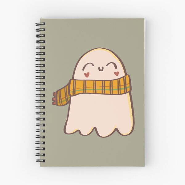 Item preview, cute ghost in a scarf designed and sold by crackheadruelx.