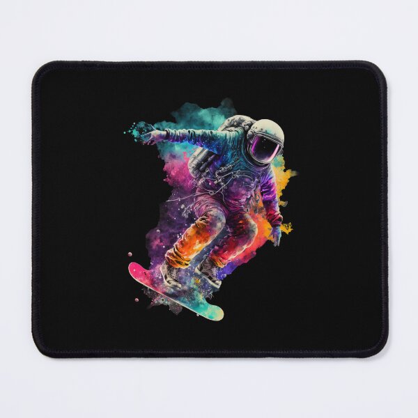 Item preview, Colorful Astronaut Snowboarding on Space designed and sold by Cybronauts.