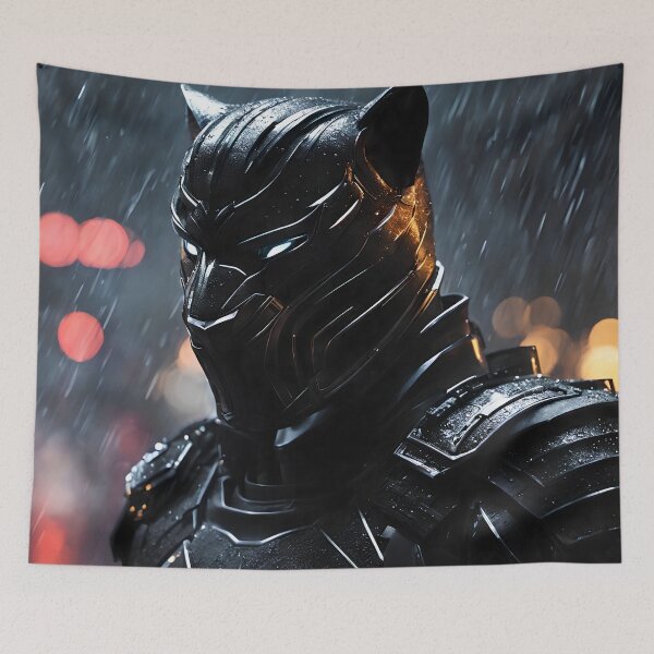 Item preview, Ninja Armor Black Puma at Night in the Rain designed and sold by kenix73.
