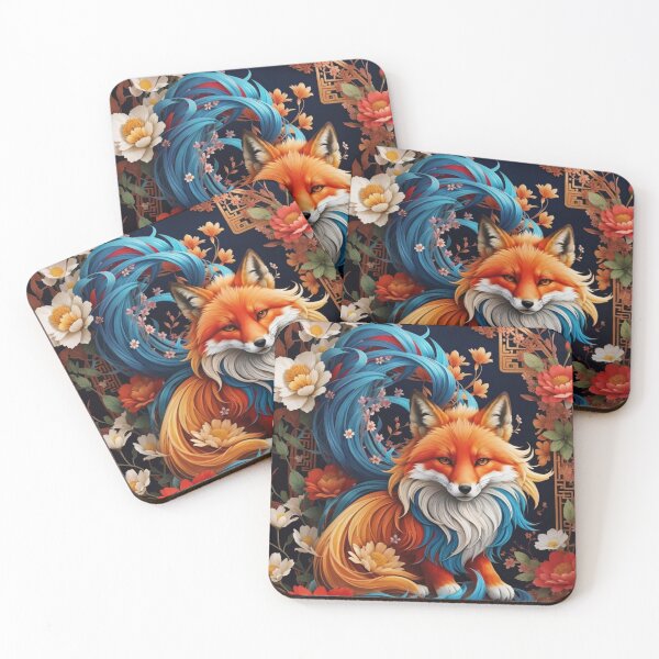 Item preview, Colorful of Nine-tailed fox in heaven designed and sold by happydesign89.