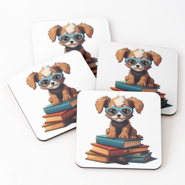 Item preview, Anime dog wear glass in classroom setting stikers designed and sold by SweetEvolution.