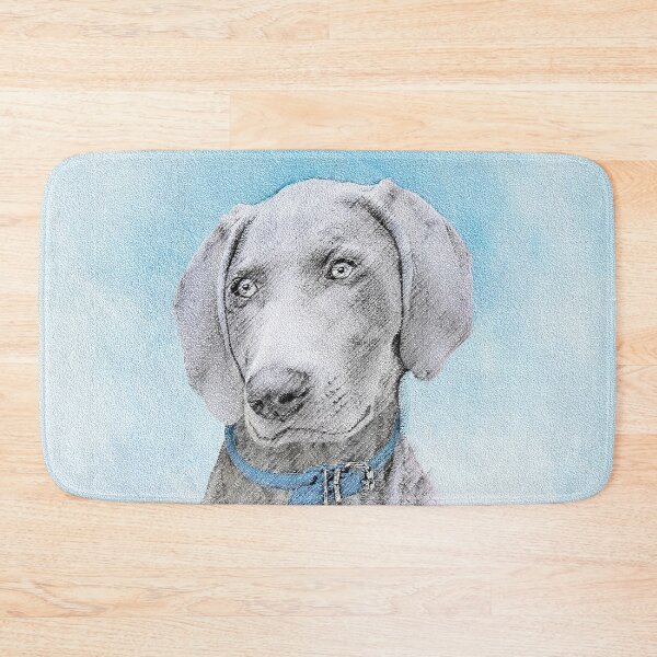 Item preview, Weimaraner Painting - Cute Original Dog Art designed and sold by alpendesigns.