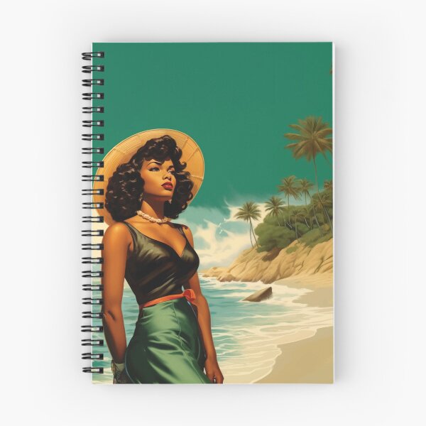 Item preview, African-American Pinup Model, 1950s Beauty, Brown Betty Society, Blue Luella designed and sold by BrownBetties.