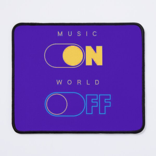 Item preview, Music On, World Off: Purple designed and sold by GMInfluence.