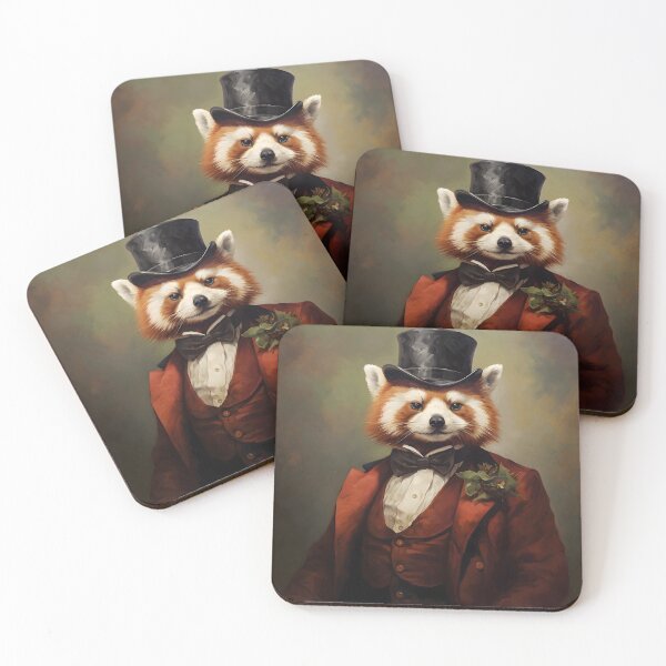 Artikelvorschau, Porträtkunst des Roten Pandas entworfen und verkauft von ConfettiSkyArt.